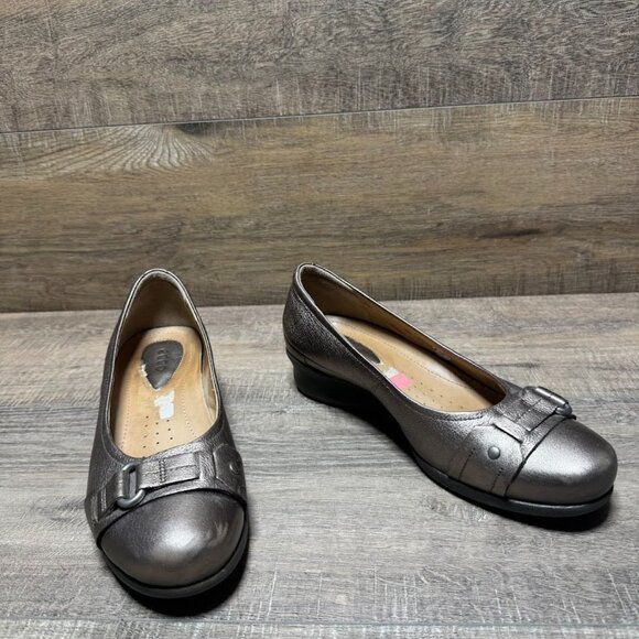 Ecco Gold Leather Wedge Shoes Women's Size EU 38 - Picture 5 of 6